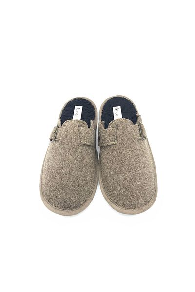 shoemio Ανδρικές παντόφλες σπιτιού Rodin Beige