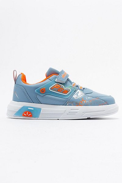 Ccway Pantofi sport pentru copii cu benzi elastice ALBASTRU ORANGE