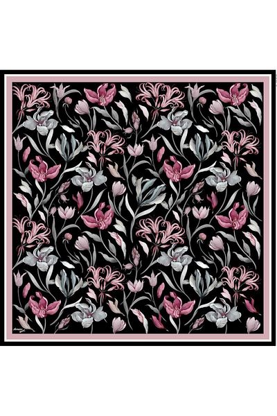 Armine Sport Twill Scarf - 8825-83 Black Dusty Rose