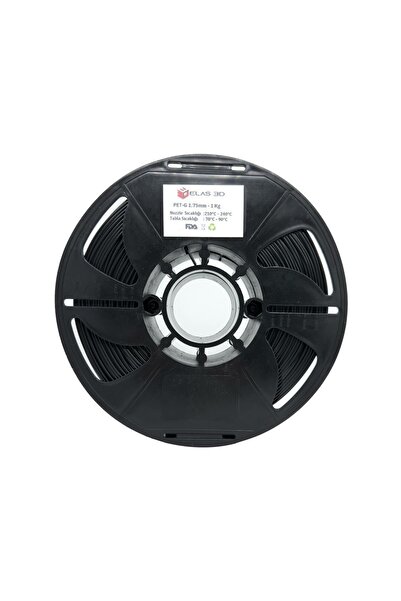ELAS3D Elas 1.75 Mm Siyah Petg Filament 1Kg