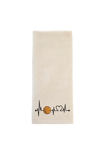 Ursa منشفة رياضية مطرزة بتصميم كرة السلة 50x90