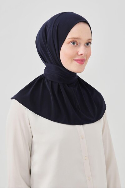 LAVENDER Snap Shawl - Navy Blue