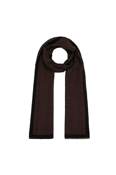 ipekevi Four Seasons Bitter Brown Monogram Shawl