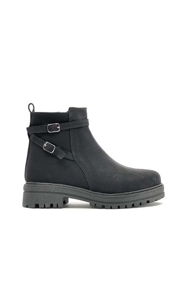 Kids Club Shoes Ayakdaş 5012 Rubber Flat Sole Γυναικείες Μπότες ΜΑΥΡΟ