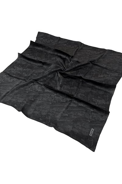 Aker Μεταξωτό κασκόλ Anthracite Sura - 8925701 -314