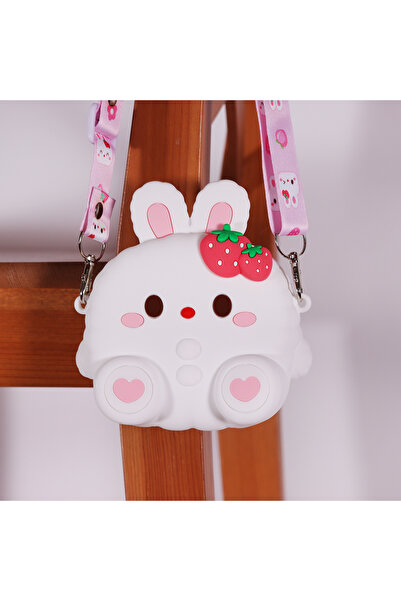 Ogi Mogi Toys Silikon Weiße Hasen Umhängetasche