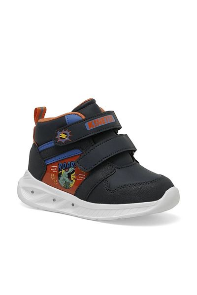 Kinetix 3W Mante Hi 3Pr Kids Sneakers Lacı_Orange 21-25 Navy Blue - Orange