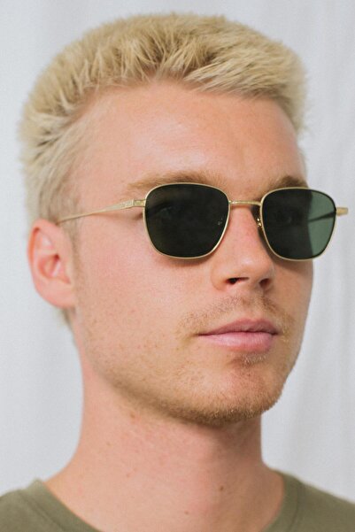 Bilge Karga Kris Gold Green Sunglasses for Men
