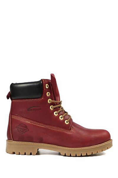 Hammer Jack Unisex Claret Red Full Up Μποτάκια