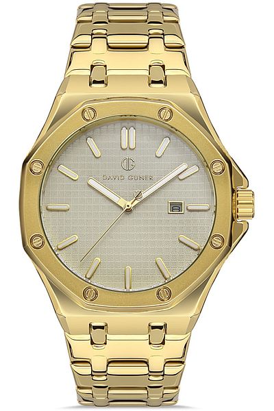 DAVID GUNER Sari Coated White Dial Men's Watch Dg-8452Ga-B1