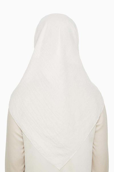 Levidor Πολυτελές βαμβακερό τζαζ κασκόλ - Off White
