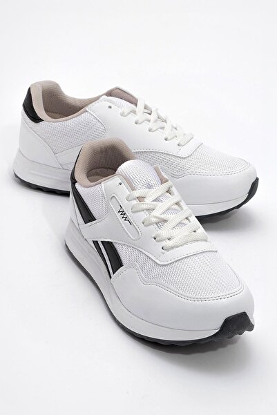 Ccway Ženske sportske cipele sa vezicama - BELE CRNE