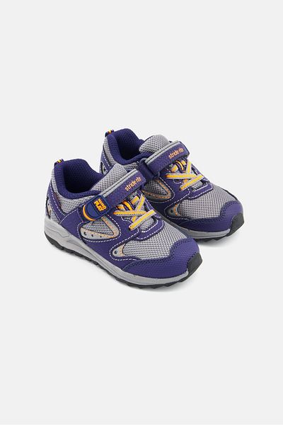Stride Rite Toddlers Boy M2p Xander Velcro Closed Toe Shoes, Navy/grey Combo