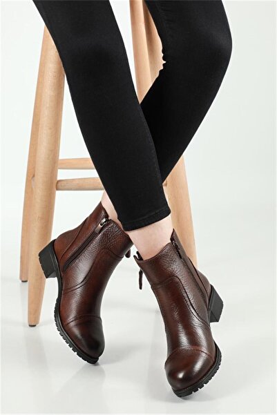 Voyager 7550 Zn Kadın Taba Arizona Deri Bot