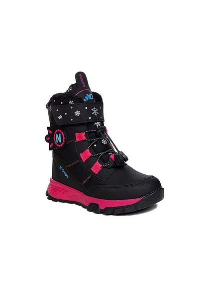 N Drops N'Drops Ft Παιδικά Μαύρα-Φούξια Snow Boots