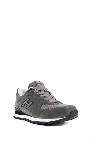 Hammer Jack Peru Genuine Leather Grey-Navy Blue Women's Sneakers