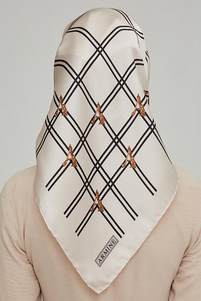 Armine Μεταξωτό κασκόλ Twill 2022 Φθινόπωρο-χειμώνας 8656-04