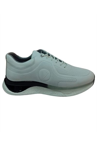 Voyager 4964 Ανδρικά Αθλητικά Παπούτσια Casual Δερμάτινα Λευκά Nata