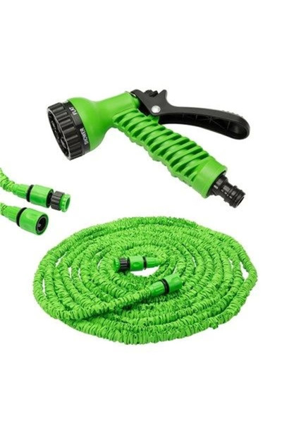 ERL TEK Aydoganticaret44 Uzayan Hortum Tabancalı 15 Metre Magic House | Bahçe Sulama Için Expandable Hose