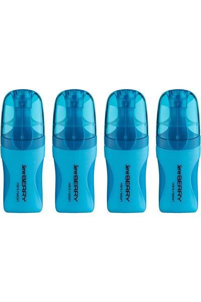 STOREMAX Mini Phosphor Pen Blue Set of 4 646268