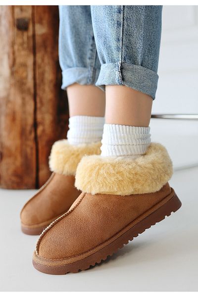 BESKAR Μπότες Abby Tan Suede
