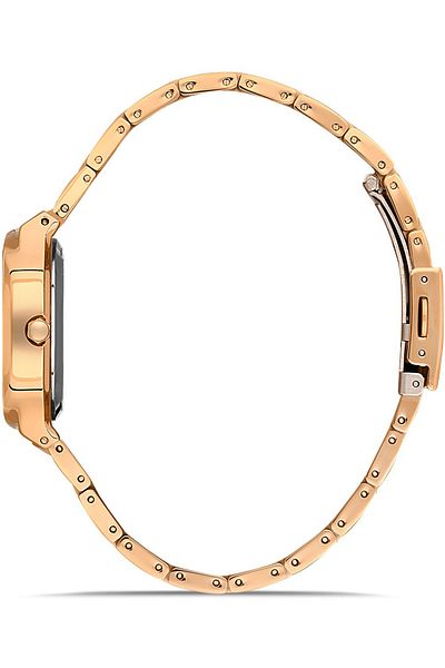 DAVID GUNER Rose Coated White Dial Women's Watch Dg-8413La-C1