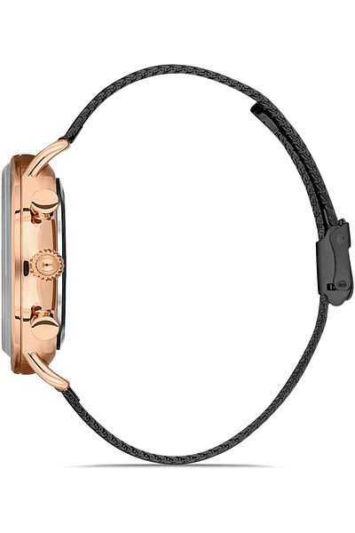DAVID GUNER Rose Black Coated Black Dial Men's Watch Dg-8297Gc-R2