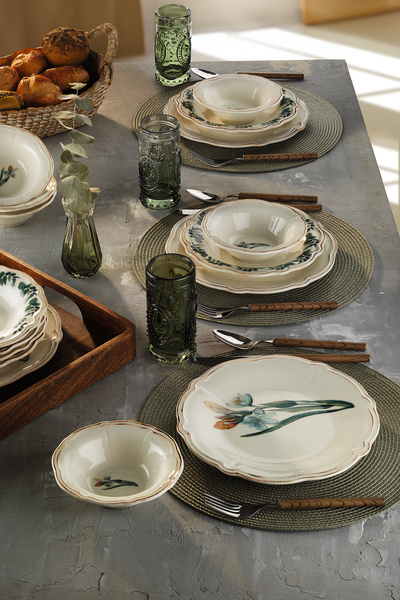 Fecra Laura 18 Parça Yemek ve Sunum Seti