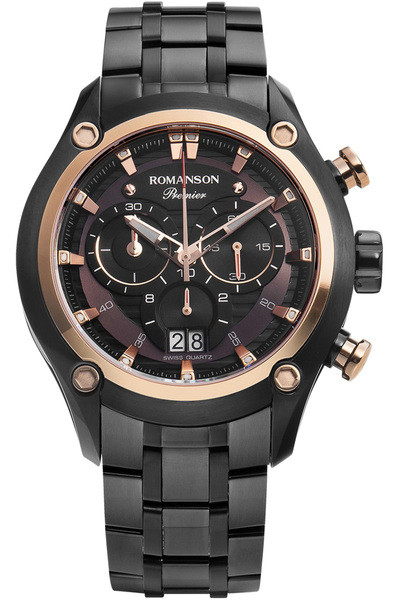 Romanson Pa4258Hm1Aa36R Premier Sapphire Men's Wristwatch