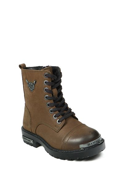 Hammer Jack Roller Boot Γνήσιο δέρμα Khaki Washed Nubuck Outdoor Παιδικές Μπότες