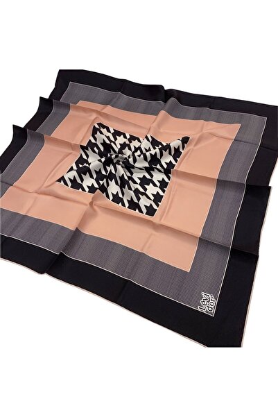 Levidor Μεταξωτό μαντήλι τουίλ - Σχέδιο ράμφους ψαριού - Σολομός