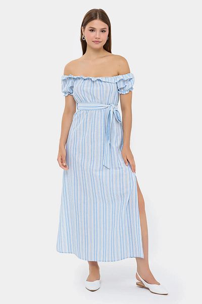 Hiccup Rochie maxi cu dungi cu umeri