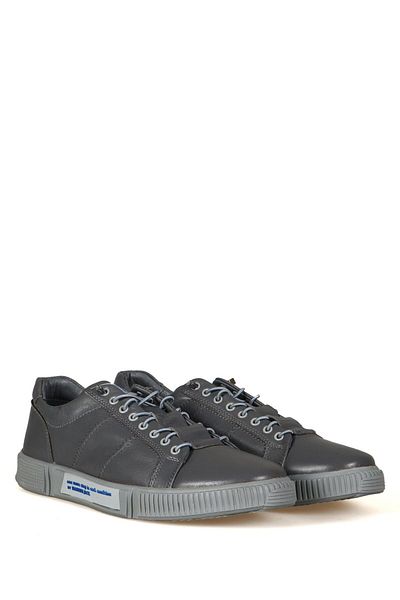 Hammer Jack Basel Genuine Leather Smoked Sax Blue Men's Casual Shoes