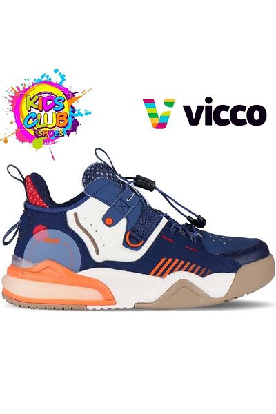Vicco Παιδικά αθλητικά παπούτσια Orthopedic Yard - Ψηλόροφο, Navy Blue