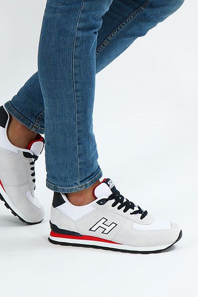 Hammer Jack Peru Genuine Leather Off-White-Red Men's Sports Shoes