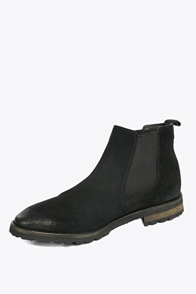 Hammer Jack Merdane Boot Hakiki Deri Siyah Süet Outdoor Erkek Bot