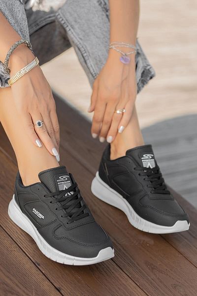 Ccway Pantofi sport dama negru alb