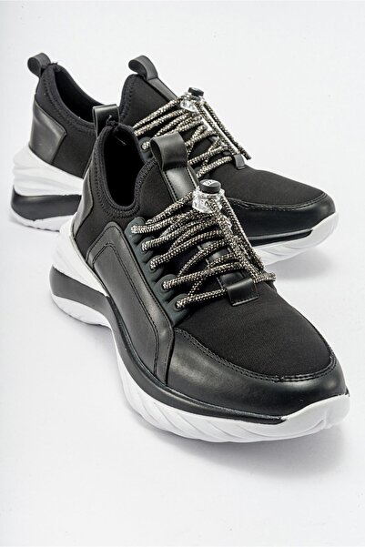 Ccway Kamene sportske cipele za žene CRNO-BELA