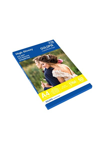 Goldpix 20x30 Inkjet Fotoğraf Kağıdı - 50 Adet 270gr Parlak Fotoğraf Kağıdı