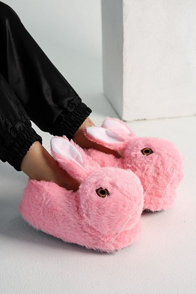 Ccway Γυναικείο Rabbit Home Παπούτσια Ροζ