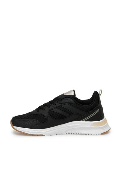 Kinetix Axion Tx W 4fx Sports Shoes - Black, Gold and White 36/40