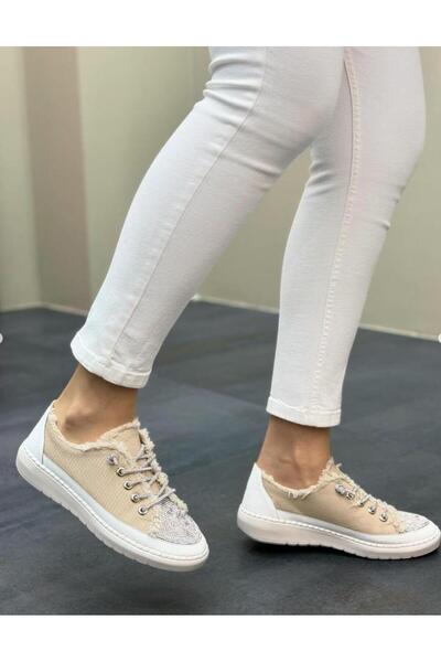 Hacıoğlu Ayakkabı Γυναικεία κομψά αθλητικά παπούτσια από πέτρα από υλικό Vollex Denim