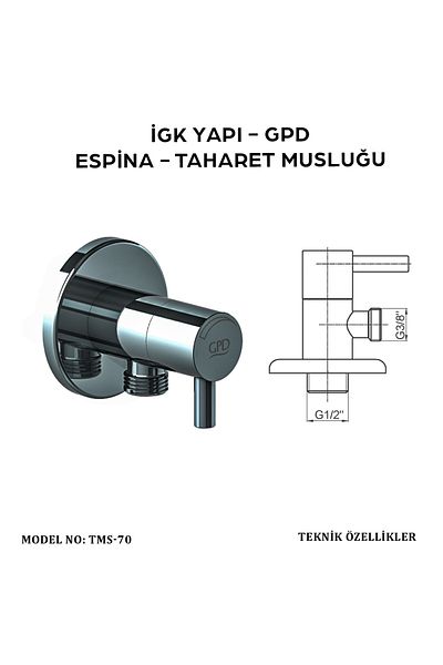 GPD Tms70 Espina Bidet Tap
