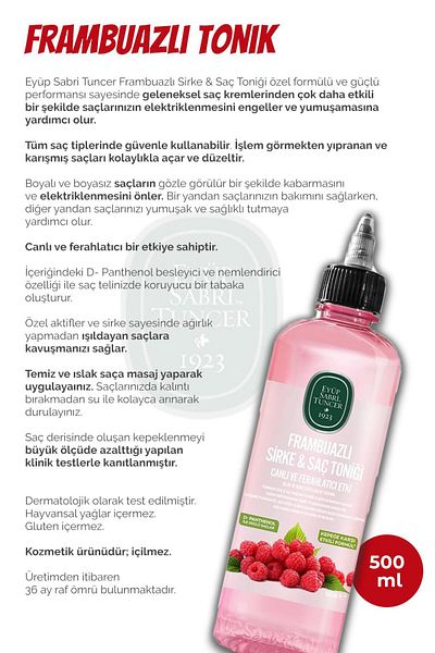 Eyüp Sabri Tuncer Est 4-Piece Cotton Raspberry and Vinegar Hair Care Set - Rosie