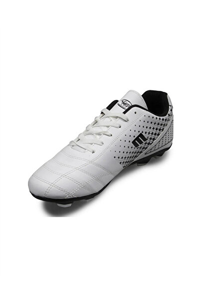 M.P. 231-1133 Men's White-Black (36-39) Cleats Football Shoes
