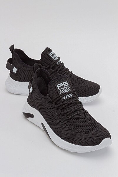 Ccway Tricotaj de damă Pantofi sport NEGRU ALB