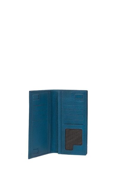Bilik Deri Унисекс чанта с портфолио и клъч в синьо-релакс цвят Ar05 700-r