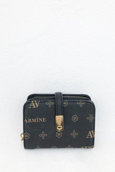 Armine Black Printed C01 Wallet