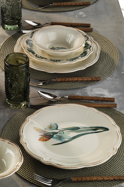 Fecra Laura 18 Parça Yemek ve Sunum Seti