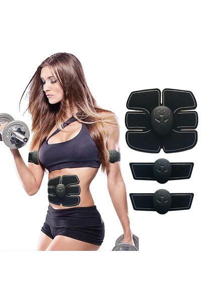 Light up Ems Pack Muscle Gelisting Massager - Abdominal Muscle - 6 Zones - 6 Pieces